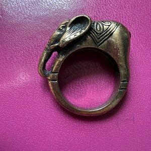 Brass Elephant Ring